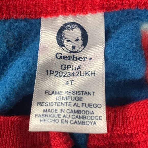 Gerber Embroidered Puppy Fireman Blanket Sleeper - Picture 5 of 6